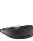 Supple Calfskin Cuir Triomphe Small Heloise Shoulder Bag Black