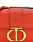 Smooth Calfskin Micro 30 Montaigne Flap Bag Orange