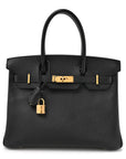 Epsom Birkin 30 Black