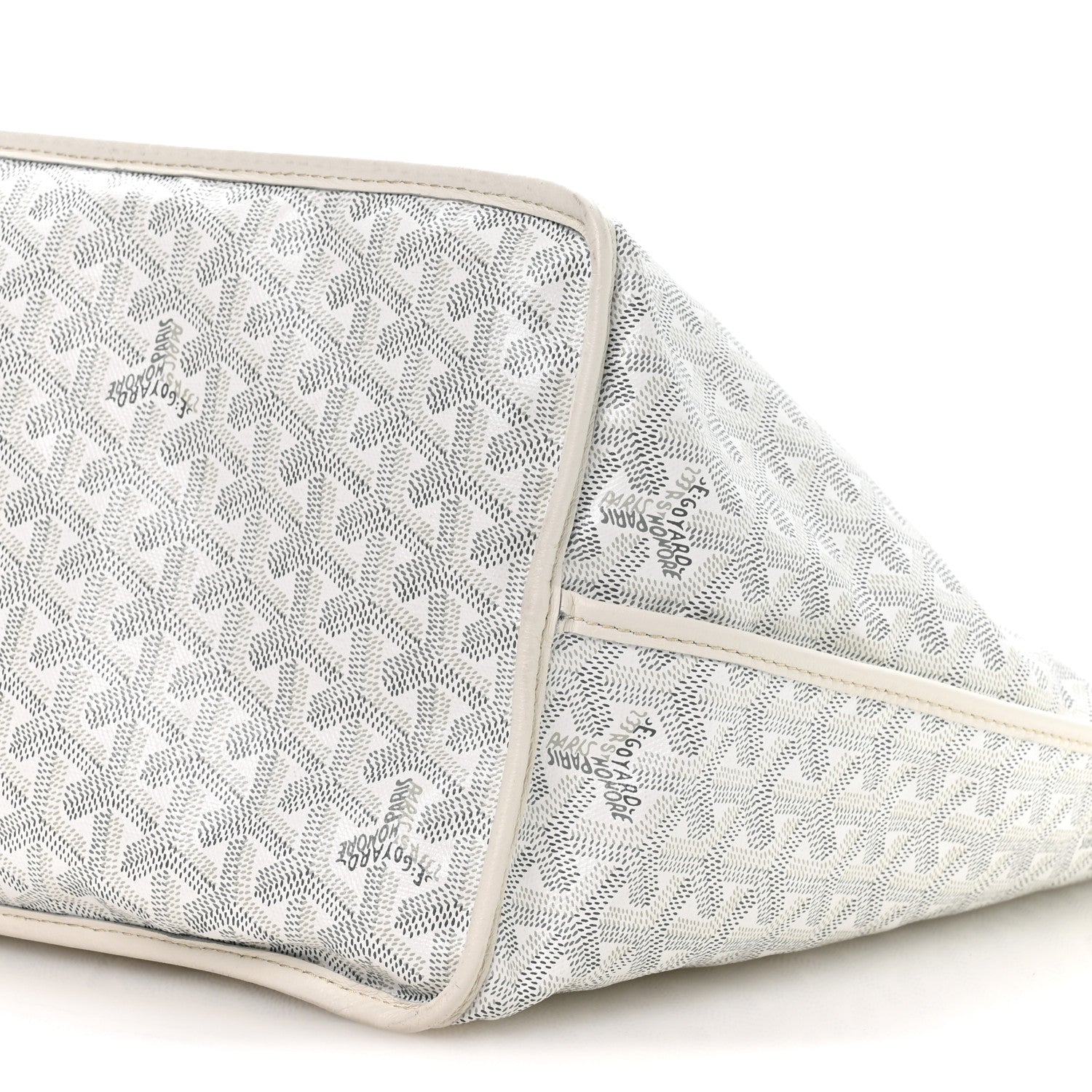 X PEANUTS Goyardine Reversible Anjou GM White