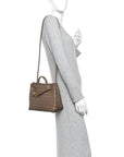 Nappa Intrecciato Small Andiamo Shoulder Bag Pinecone