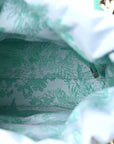 Wicker Oblique Mini Lady D1OR Bag Aquamarina