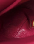 Tweed Quilted Medium Double Flap Fuchsia