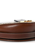 GG Supreme Monogram Calfskin Small Padlock Messenger Shoulder Bag Beige Black Cuir