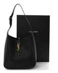 Smooth Calfskin Small Le 5 A 7 Soft Hobo Black