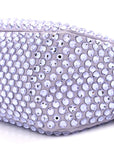 Satin Crystal Mini Re-Edition 2000 Bag Glicine