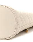 Calfskin Matelasse Mini GG Marmont 2.0 Bucket Bag White