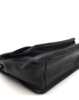 Grained Lambskin Monogram Large Niki Chain Satchel Black
