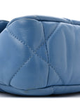 Lambskin Quilted Medium CHNL 19 Flap Blue