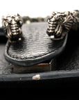 Pebbled Calfskin Small Dionysus Shoulder Bag Black