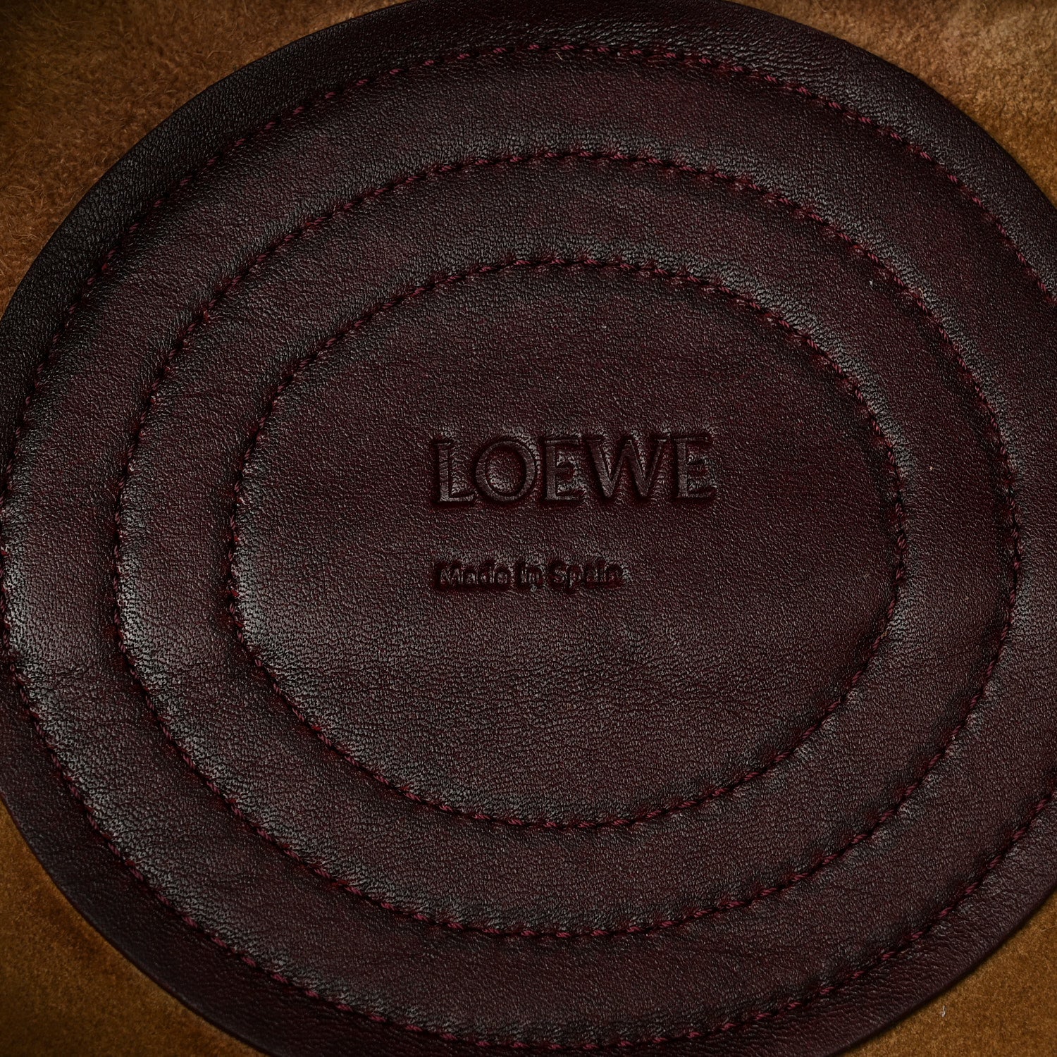 Shiny Nappa Calfskin Small Paseo Bag Burgundy