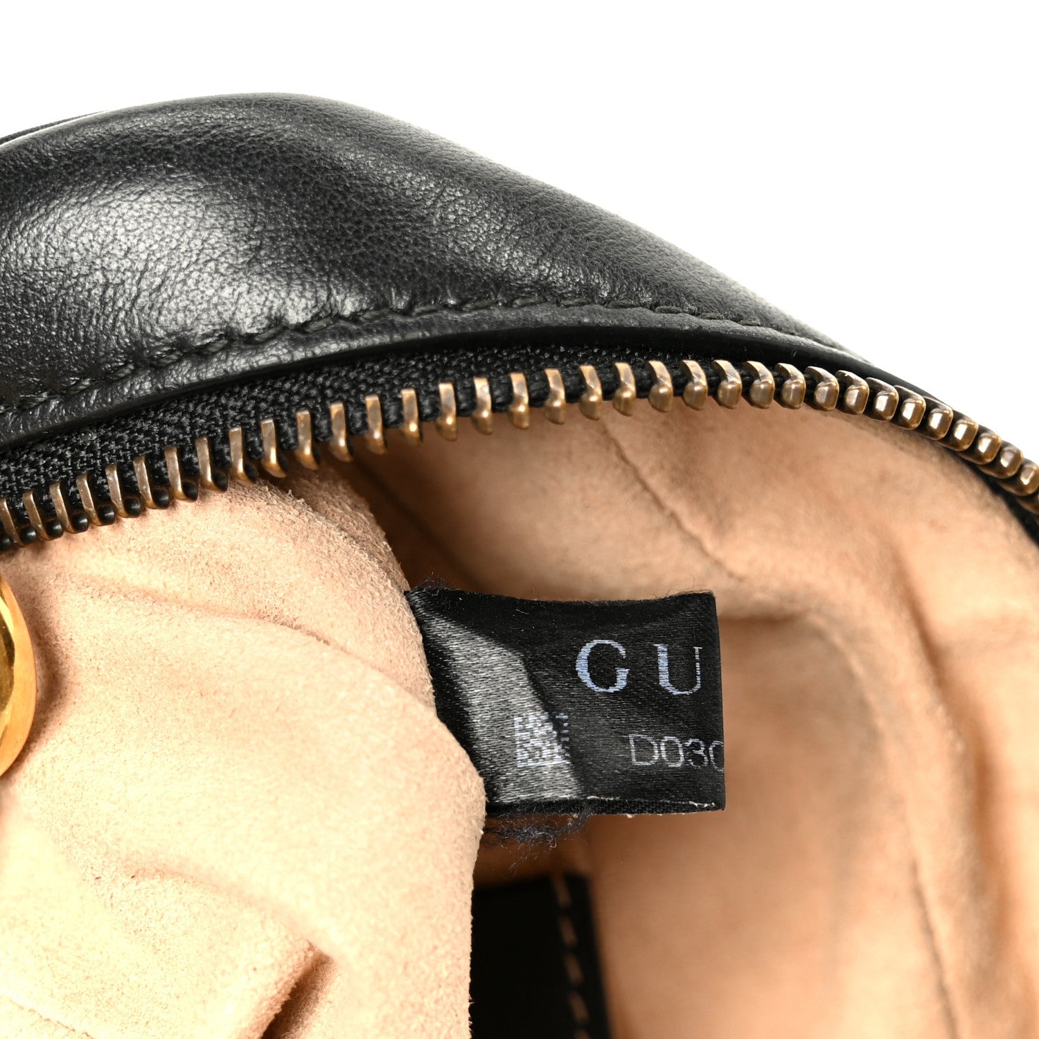 Calfskin Matelasse Mini GG Marmont Chain Shoulder Bag Black