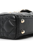 Lambskin Cannage Micro Lady D1OR Black