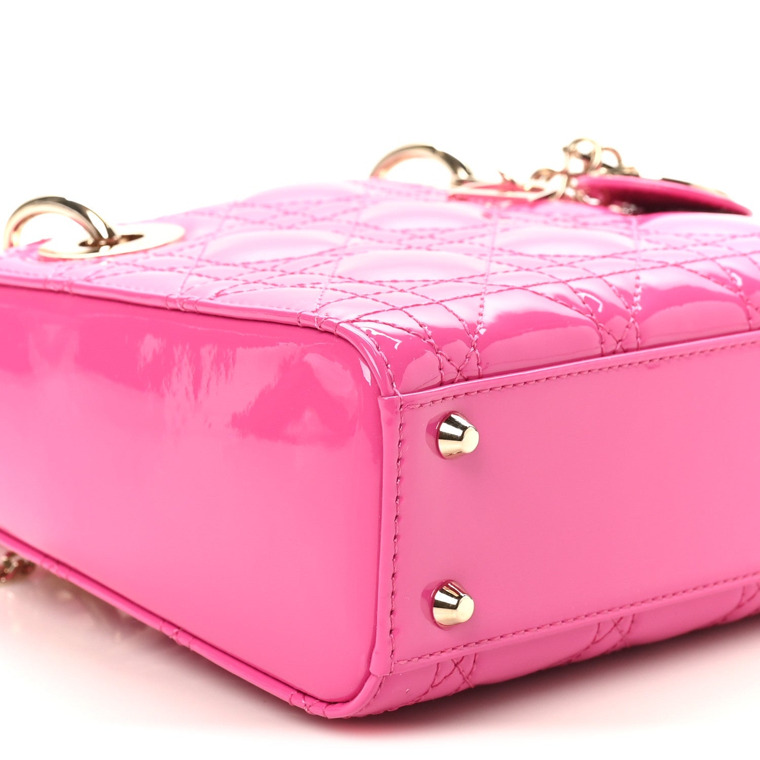 Patent Cannage Mini Lady D1OR Pink