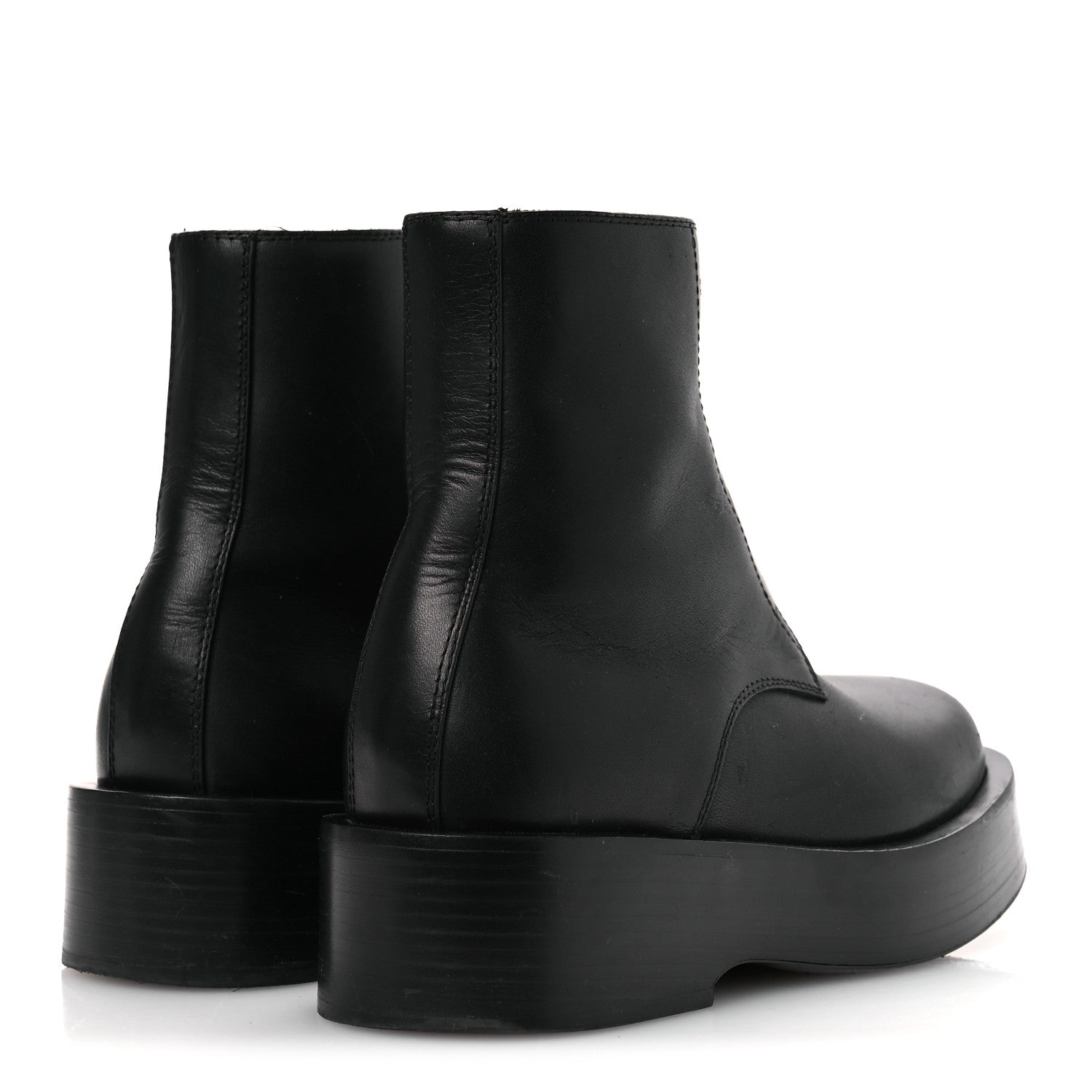 Calfskin Torino Ankle Boots 36 Black