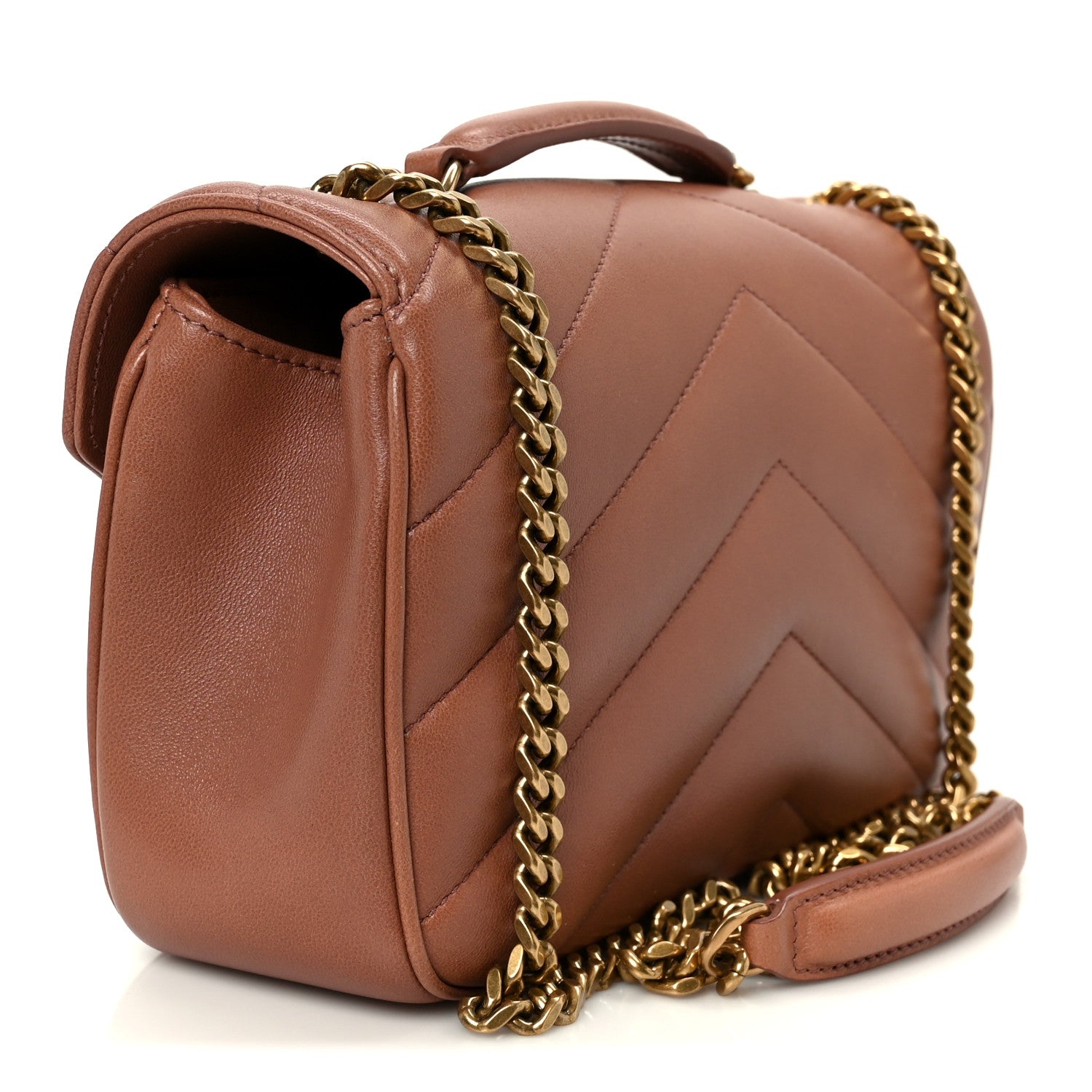 Lambskin Chevron Quilted Small Loulou Hortensia