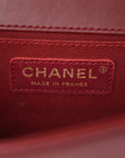 Lambskin Quilted Small Boy Flap Burgundy