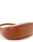 Smooth Calfskin Medium Strap Ava Triomphe Shoulder Bag Tan