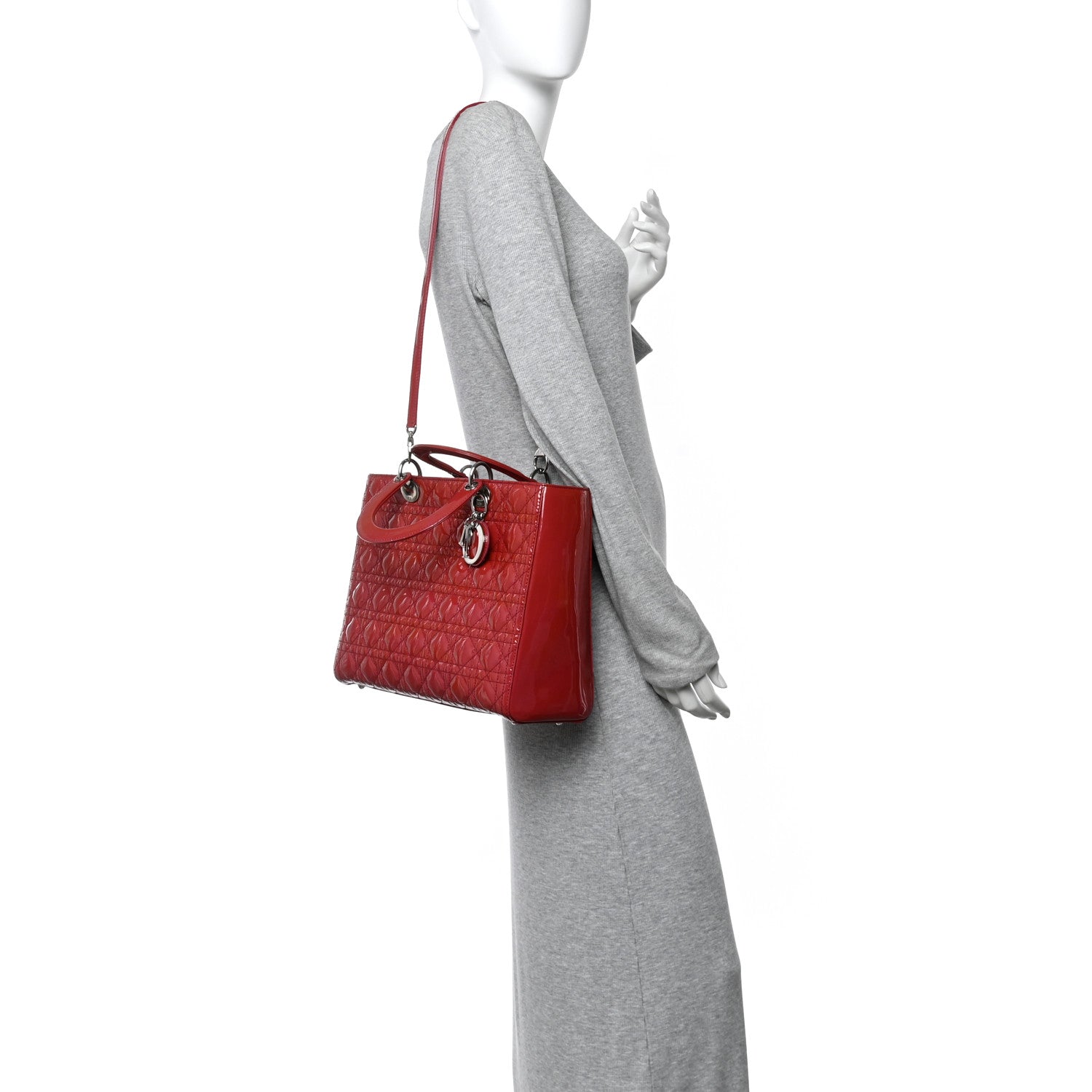 Patent Cannage Large Lady D1OR Fuchsia