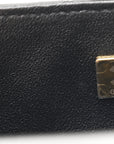 Lambskin Quilted Mini Rectangular Flap Black