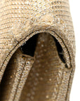 Metallic Canvas Woven Small Classic Monogram Kate Tassel Chain Wallet Gold