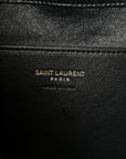 Grained Lambskin Cassandre Envelope Pouch Black