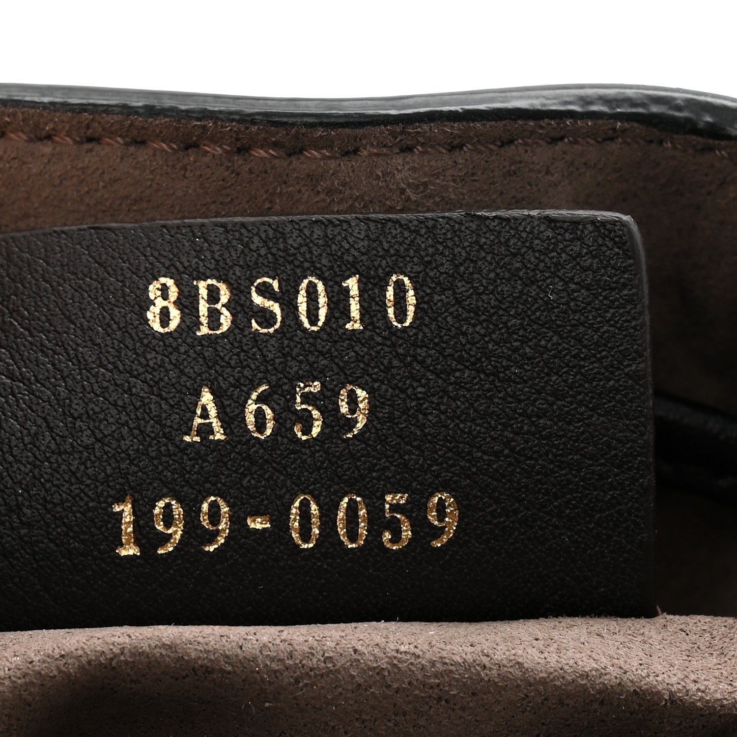 Vitello Liberty F is FNDI Bi-Color FF 1974 Embossed Mini Mon Tresor Bucket Bag Maya Black
