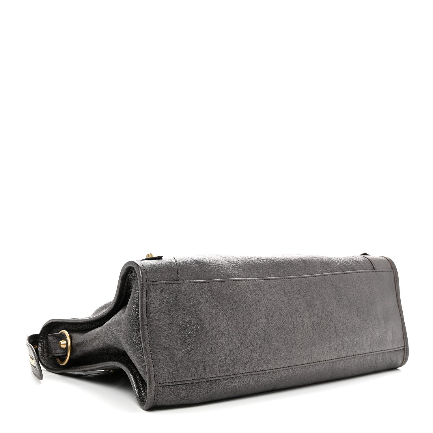 Pearlescent Goatskin Classic Gold Hardware City Bronze