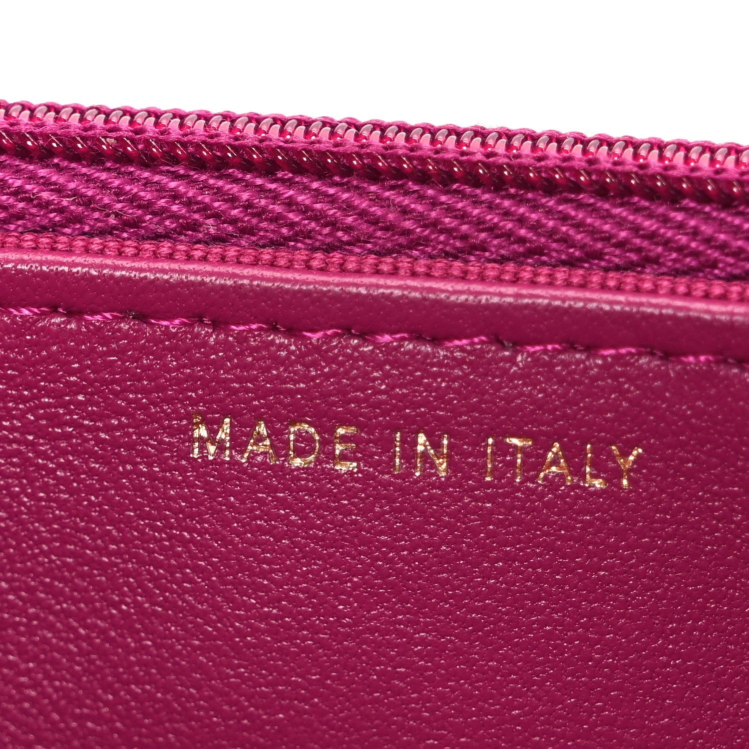 Tweed Quilted Wallet On Chain WOC Fuchsia Purple