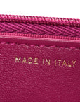 Tweed Quilted Wallet On Chain WOC Fuchsia Purple