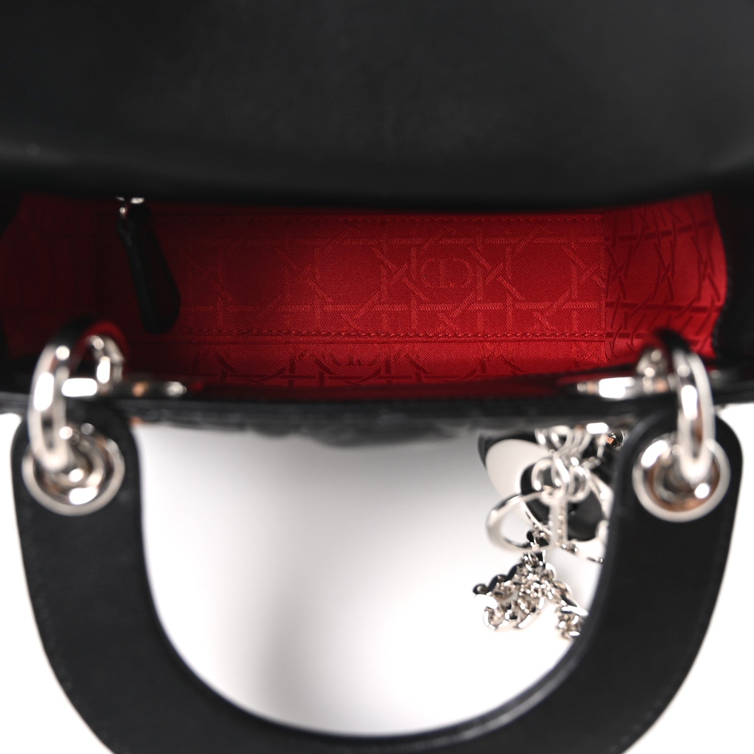 Lambskin Cannage Mini Lady D1OR Black