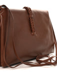 Smooth Calfskin Medium Liberta Shoulder Bag Sapele