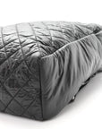 Nylon Quilted Coco Cocoon Backpack Black