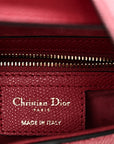 Grained Calfskin Saddle Bag Red