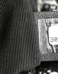 Tweed Quilted Medium CHNL 19 Flap Black Ecru White