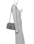 Calfskin Macrocannage Medium Caro Bag Iron Grey