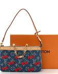 LV X TM Monogram Denim Cerises Pochette Accessories Blue
