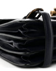French Calfskin Intrecciato City Knot Bag Sapphire