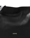 Nappa Calfskin Medium Flamenco Knot Clutch Black