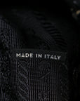 Tessuto Nylon Saffiano Small Backpack Black