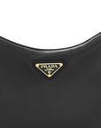 Soft Calfskin Medium Aimee Shoulder Bag Black
