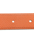 Swift Epsom 24mm Constance H Belt 65 Black Orange