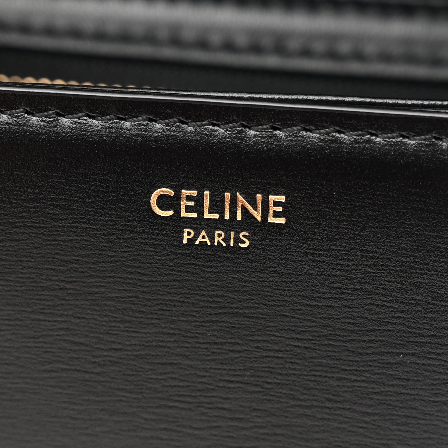Shiny Calfskin Medium Triomphe Black