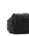 Calfskin Macrocannage Medium Toujours Black