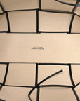 Canvas Maxi Intrecciato Large Arco Tote Beige Black