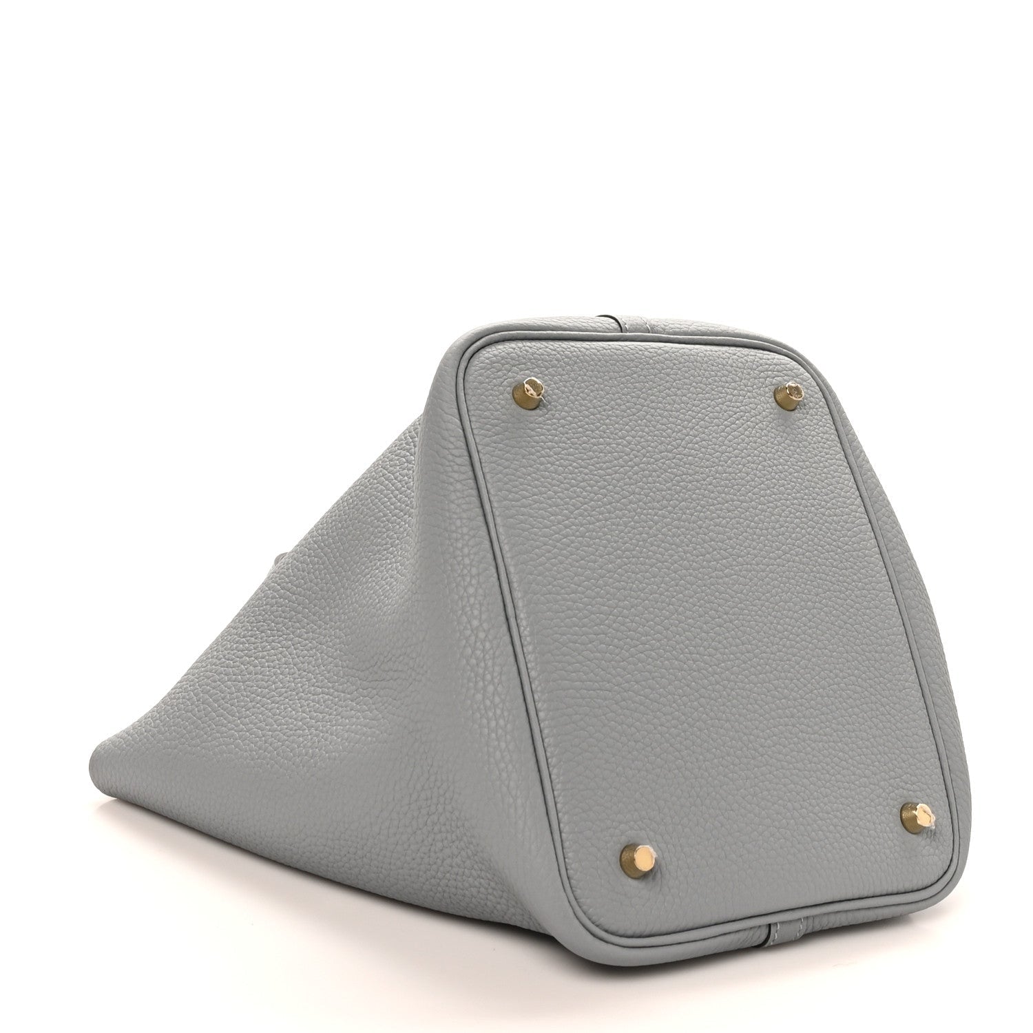Taurillon Clemence Picotin Lock 22 MM Gris Pantin