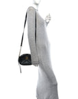 Calfskin Matelasse Mini GG Marmont Chain Shoulder Bag Black