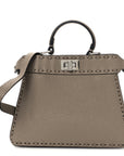 Cuoio Romano Selleria Mini Peekaboo I SEE U Iconic Satchel Fettuccia