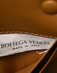 Calfskin Maxi Intrecciato Cassette Pouch On Strap Camel