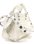 Agneau Arena Neo Cagole Handbag XS Optic White